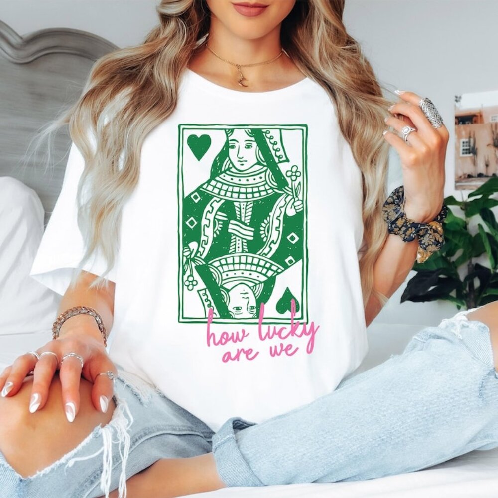 How Lucky Are We Shirt, Lucky Girl St Patricks Day Tee